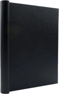 Faux Leather Springback Thesis Binder - Black, 2" Spine, by Bindertek | 250 Sheet Capacity, High-Tension Spring Clamp Style, Perfect for Thesis Work, Legal Documents, Menus, Portfolios, Photography