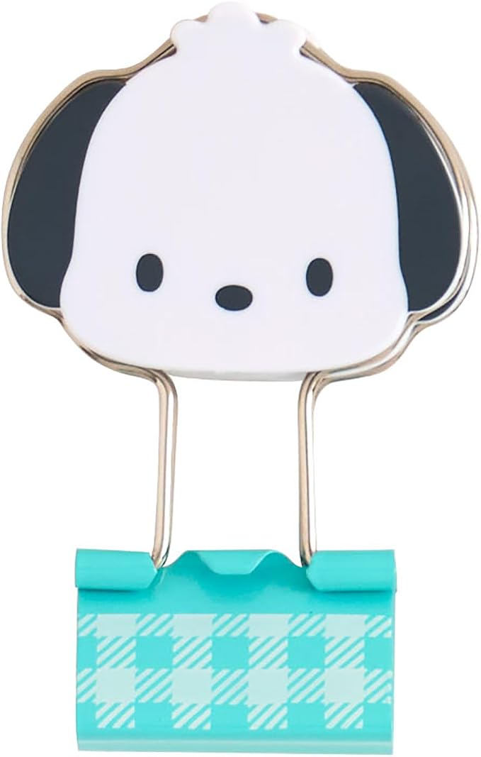 Sanrio 615510 Pochacco Double Clip, ABS Steel, Set of 3