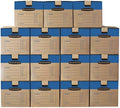 Bankers Box 15-Pack Medium Prime HD Moving Boxes with Reinforced Handles