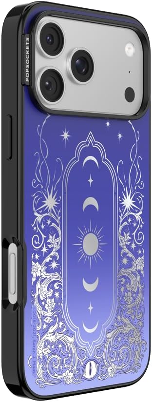 PopSockets iPhone 17 Pro Max Phone Case with MagSafe, Wireless Charging Compatible, Bookish - Mirror Curse Breaker