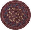 Homespice Jamestown Braided Coasters for Country Decor, Round 4" Set of 6