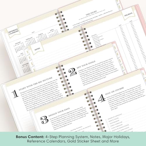 Blue Sky Day Designer 2027 Weekly & Monthly Planner 5"x8", Coming Up Roses