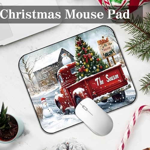 Kitchen Rugs Mat 2 PCS Christmas Halloween Kitchen Rugs Non Slip Washable with 1 PCS Mouse Pad Home Rug Sets Decorations, The Season
