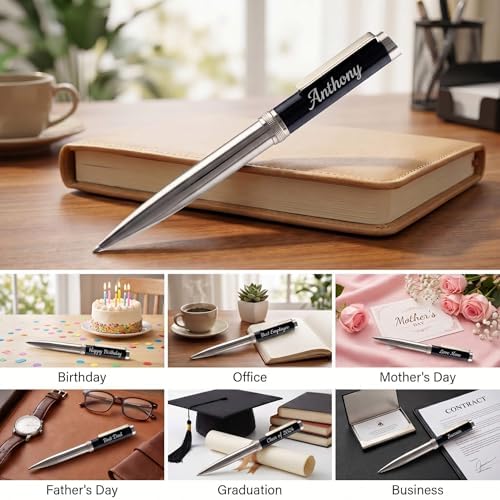 Ancolo Personalized Pens - Engraved Your Message Name Company Team Name