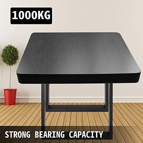 VEVOR Set of 2 Steel Table Legs, 28''Height 35''Wide Width Metal Legs for Dining