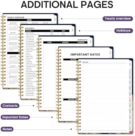 Planner 2026-2027, Monthly & Weekly Jul 2026-Jun 2027 Calendar Planner