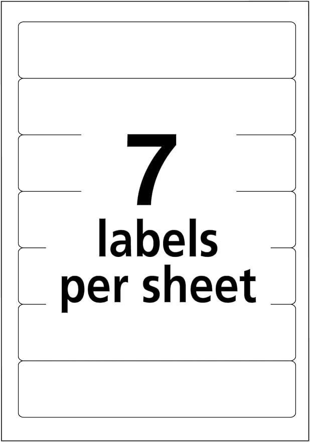 Avery File Folder Labels on 4" x 6" Sheets, Permanent Adhesive, Assorted Colors, 2/3" x 3-7/16", 4,536 Labels, Pack of 18 (5215)