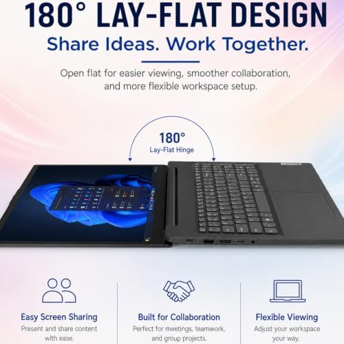 Lenovo V15 Ultra Slim College Student Laptop | 15.6" Anti-Glare FHD Display | Powerful Intel Quad-Core Processor | 8GB DDR5 RAM | 256GB SSD | Wi-Fi 6, Ethernet, HDMI, All-Day Battery | Windows 11 Pro