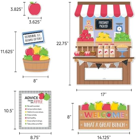 CTP Apple Time Bulletin Board Set - Classroom, Homeschool (#10993 Creative Teaching Press)