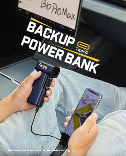 Fanttik B10 Pro Max Electric Air Duster with Powerbank Function (Navy Blue)