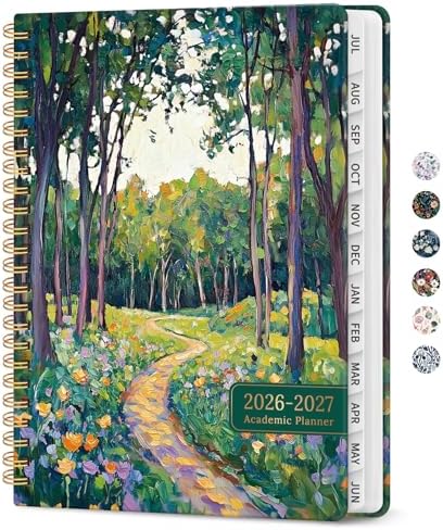 Planner 2026-2027, Monthly & Weekly Jul 2026-Jun 2027 Calendar Planner