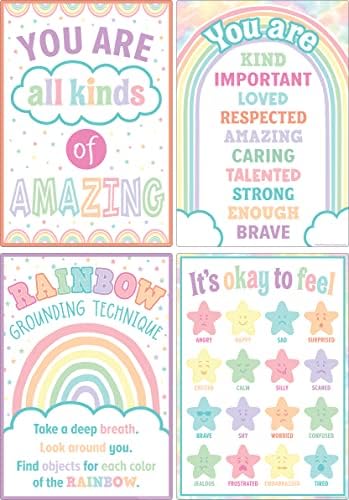 Teacher Created Resources Pastel Pop Calming Strategies Educational Poster Pack (TCR8439)