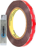 CANOPUS Double Sided Tape, 5952 Heavy Duty Mounting Tape, Strong Bond & Weatherproof Seal Strip for Automotive Mounting, Picture and Photo Frame, Poster, Craft, 0.50 in x 15 ft, Black, Made in USA