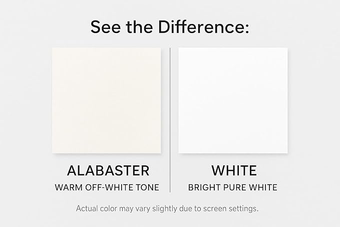 Alabaster—12x12 Textured Cardstock | 80lb Textured White Scrapbook Paper | Premium Cardstock for Cricut Cutting | 25 Sheets