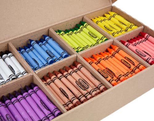 Crayola Crayon Classpack 400ct (8 Colors), Bulk School Supplies, Teacher Classroom Must Haves, Preschool & Kindergarten, Large Crayons for Kids & Toddlers