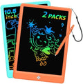 BUKEBU LCD Writing Tablet Doodle Board, Colorful Drawing Pad, Electronic Drawing Tablet, Drawing Pads,Travel Gifts for Kids Ages 3 4 5 6 7 8 Year Old Girls Boys (10.5 inch, Blue&Orange)