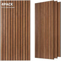 TO-TH Acoustic Wall Panels Wood-Look Sound Dampening Panel 4 Pack, Cherry