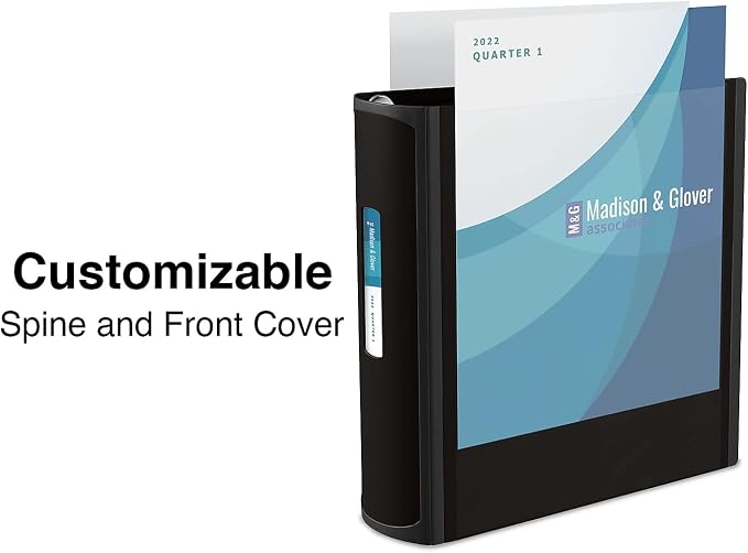 Staples Better 4-Inch D-Ring View Binder, Black, Reinforced Spine | High-capacity durable binder for everyday school and office storage.