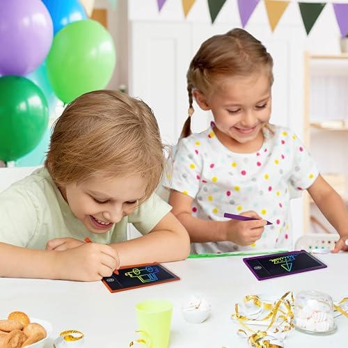 Playtapus Mini LCD Writing Tablet for Kids, 12 Pack – 4.5" Reusable Doodle Boards, Non-Candy Party Favors, Goodie Bag Fillers, Classroom Prizes, Screen-Free Travel Toys for Boys & Girls Ages 3-8