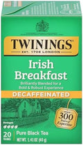 Twinings Decaffeinated Irish Breakfast Black Tea Bags, 20 CT (1 Pack)