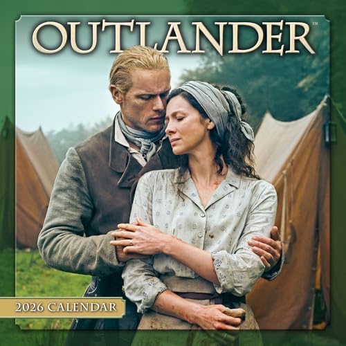 Outlander 2026 Mini Wall Calendar, TV Series Romance & Historical Drama, 7" x 7"