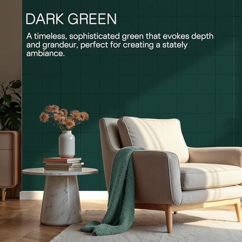 MaxGear Felt Bulletin Board 48" x 36", Dark Green Felt Wall Tile Wall Decor