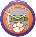YouTheFan NCAA Clemson Tigers StadiumView 3D Wall Clock