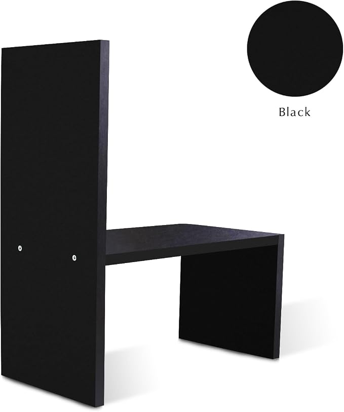 Jerry & Maggie Adjustable Rotatable Wood Desktop Display Shelf Black | Wooden Desk Organizer, Cute Dorm & Cubicle Decor. Stores Makeup & Mini Plants, Space-Saving Storage for Small College Rooms