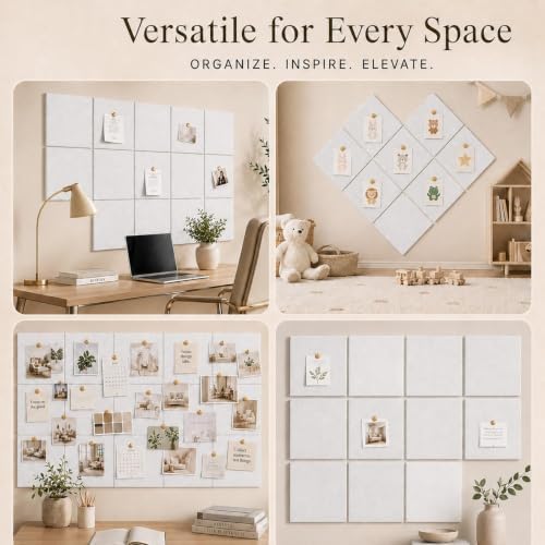 Felt Bulletin Board Tiles, Cork Board Alternative, 48 x 36 in