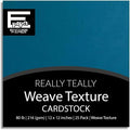 Really Teally—12x12 Textured Cardstock | 80lb Textured Blue Scrapbook Paper | Premium Cardstock for Cricut Cutting | 25 Sheets