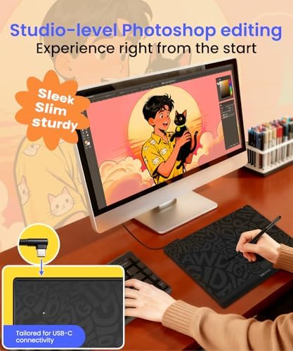 DIGIDRAW T610 Drawing Tablet 10x6 Inch