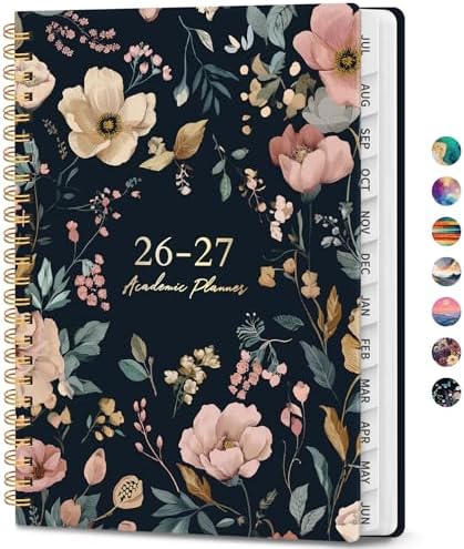 Planner 2026-2027, Weekly & Monthly Academic Calendar, Jul 2026 – Jun 2027