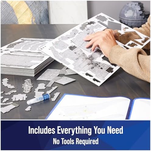 4D Build, Star Wars Deluxe Imperial Star Destroyer 3D Model Kit, Star Wars Collectibles & Desk Decor, Adult Puzzle, Building Toys, 278 Pieces, 3D Puzzles, Gift Ideas for Ages 12 & Up