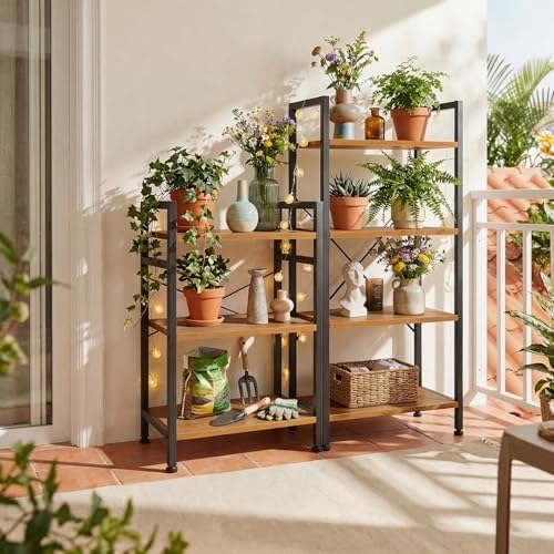 3 Tier Bookshelf, Free Standing Bookcase with Open Storage Shelves