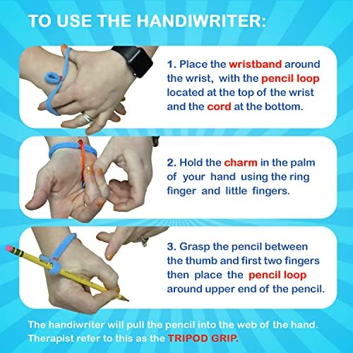 The Original OT Invented & Patented SportWriter, Hand Made in the USA, Handwriting Aid for a Proper Tripod Grip, Finger Position & Better Penmanship. Great for All Kids Kindergarten Age & Up (2 Pack)