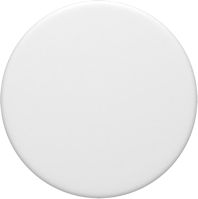 PopSockets PopTop Phone Grip, Top Only (Base Sold Separately), White - White on Black