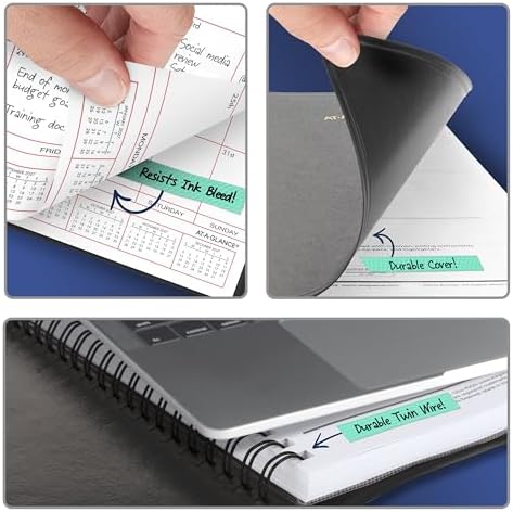 AT-A-GLANCE 2027 Planner, Monthly, 8" x 10", Unruled Daily Blocks, Black (701300527)