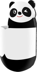 Cute Panda Magnetic Pen Holder, Strong Magnet for Glass Whiteboard, Refrigerator & Locker - Marker Organizer, Dry Erase Marker Holder for School, Home & Office (Black/White)