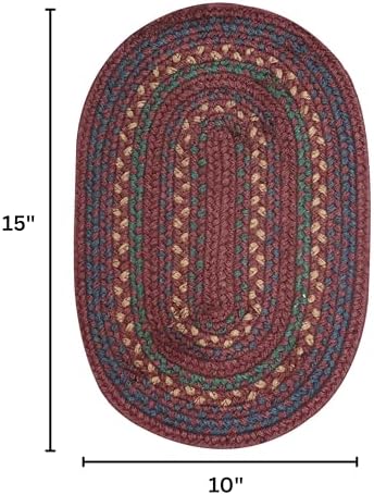 Homespice Jamestown Jute Braided Table Mats, Oval 10x15 Set of 4