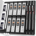 Nicpro 0.5 mm Mechanical Pencils Set with Case, Full Metal Pencil, 3 Pack