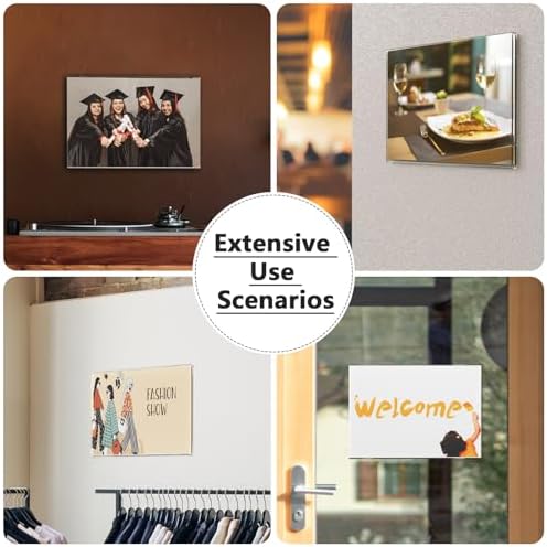MaxGear Acrylic Sign Holder 8.5 x 11 Wall Mount, 12 Pack, Landscape
