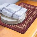 Homespice Autumn Maple Jute Braided Table Mats, Rect 10x15 Set of 4
