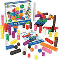 Learning Resources MathLink Cubes Big Builders - Math Manipulatives Kindergarten Games, Pattern Building Blocks, Counting Blocks, STEM Sets, Classroom Counters, Fine Motor Skills, Gifts for Kids