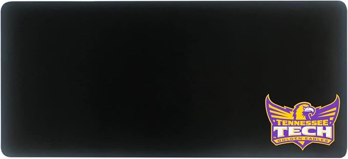 Tennessee Technological University Classic Cloth Desk Mat, Durable Office Supplies, Non-Slip Base, Responsive Desk Pad with Smooth Cloth Surface, Black