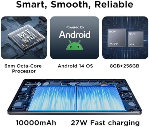 UGEE Drawing Tablet, 14.25" Large Screen 2.4K Standalone Drawing Pad with U-Pencil, 8GB+256GB 10000mAh Battery, Paper-Like NanoMatte Display, No PC Required Ideal for Digital Painting, Reading,Gaming