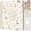 bloom daily planners 2027 Planner for Women (8.5" x 11") - Weekly & Monthly Calendar Year (January to December) Softcover Agenda Book Organizer with Stickers & Stencil - Pressed Petals