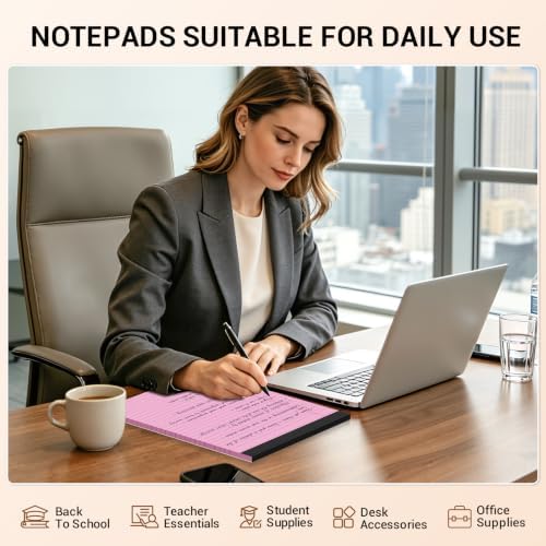 24 Pack Legal Pads 8.5 x 11 Note Pads 8.5 x 11 Inch Notepad Writing Pads