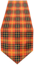 Double-Sided Thanksgiving Halloween Black Orange Buffalo Plaid Table Runner 14x108 Inches Long,Table Cloth Runner for Wedding Birthday Party Kitchen Dining Home Everyday Decor