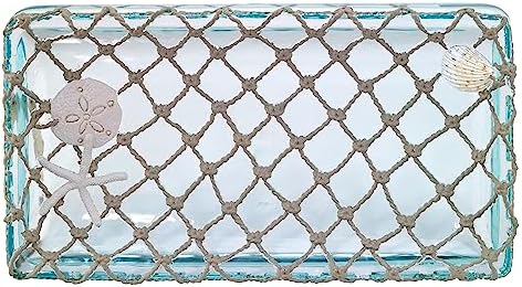 Avanti Linens - Vanity Tray, Coastal Home Decor, Seaglass