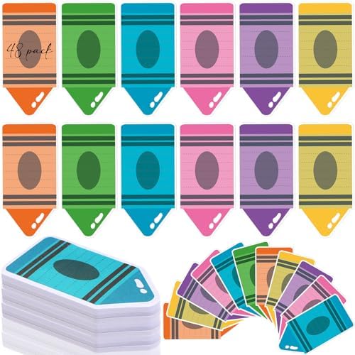 Crayon Sticky Notes Back to School Note Pads Gifts Supplies